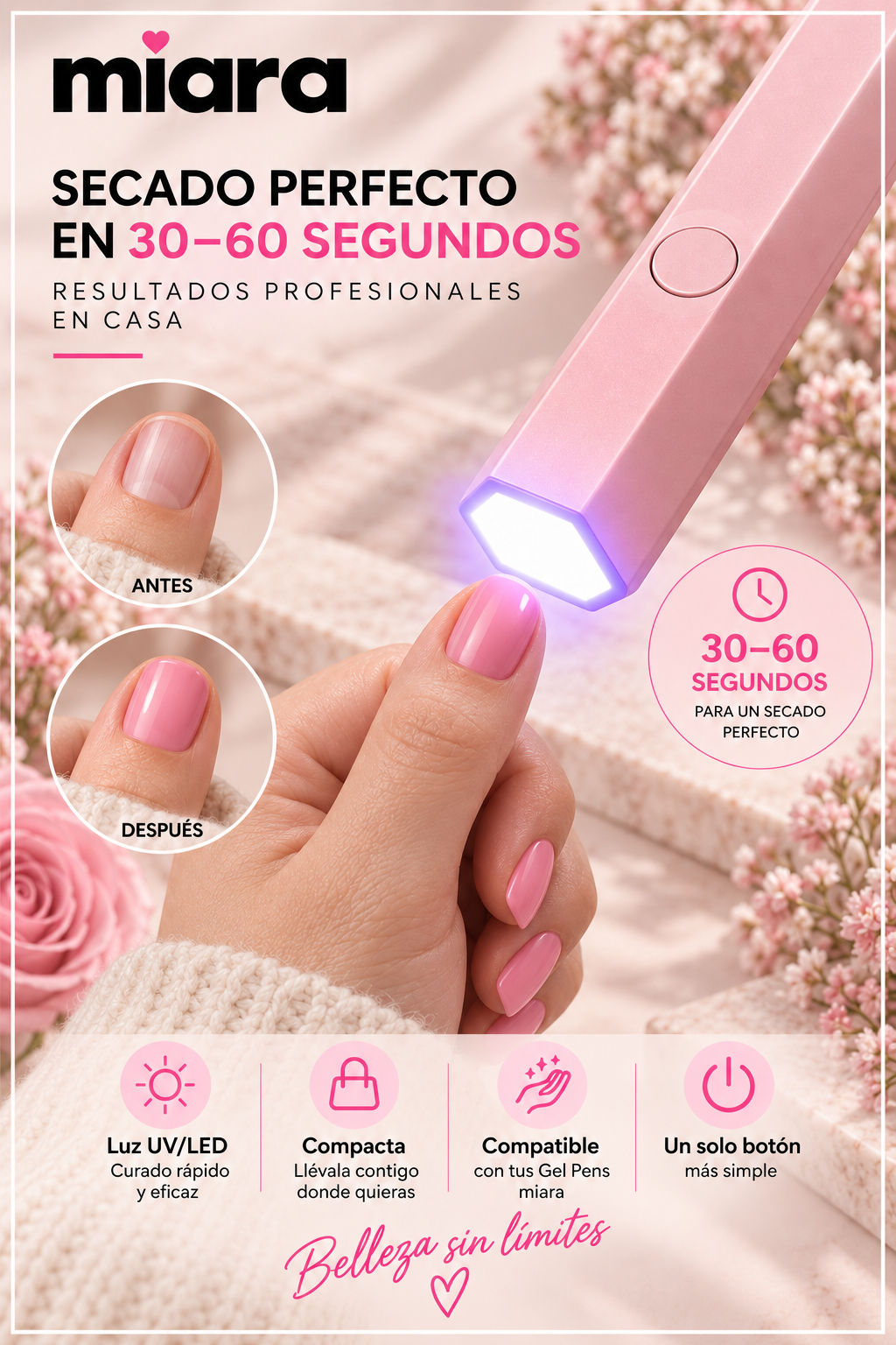 Lámpara UV/LED portátil MIARA, imagen 2